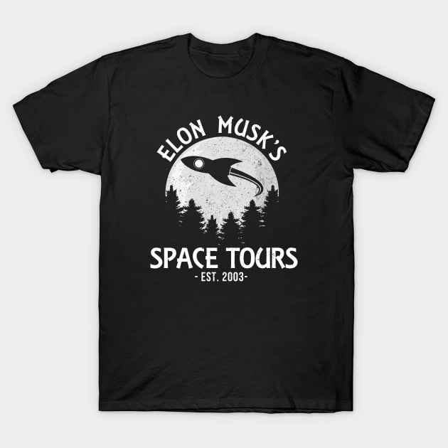 Elon Musk's Space Tours T-Shirt by Rebus28